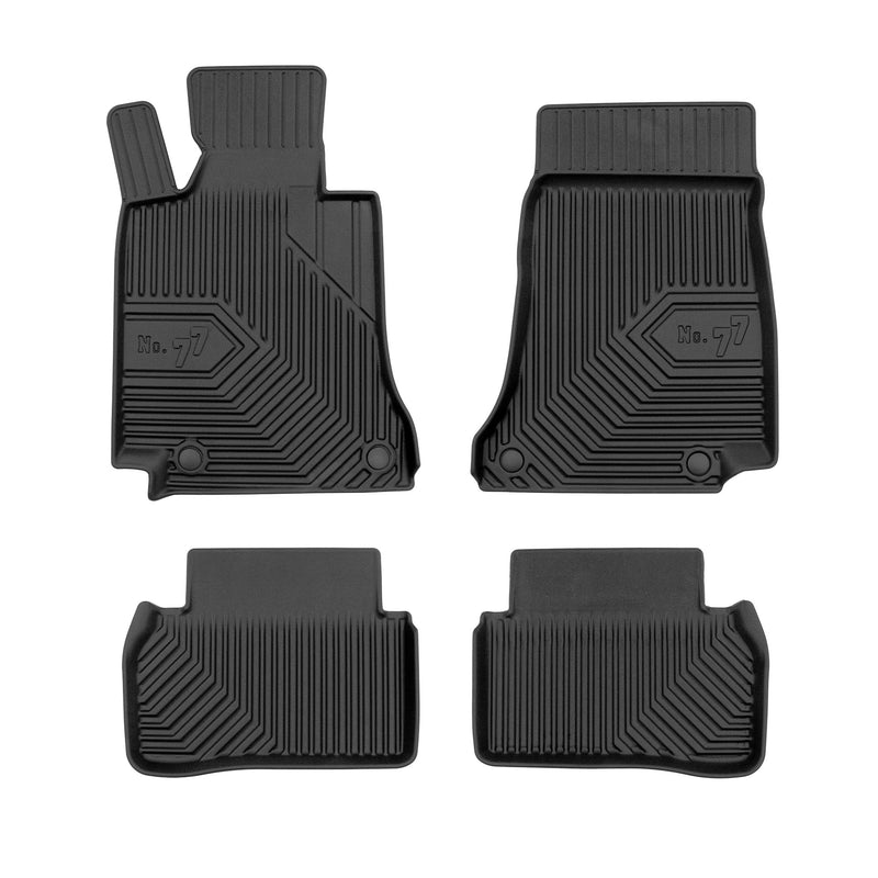 Tapis de sol pour Mercedes-Benz Classe C W205 S205 Break 2014-2021 TPE Noir 4Pcs
