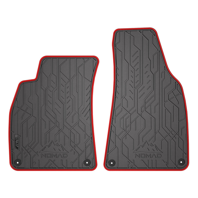 Tapis de Sol de Voiture pour Seat Exeo 2008-2013 Caoutchouc Noir-Rogue 2Pcs