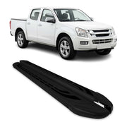 Marchepieds Latéraux pédale pour Isuzu D-Max Double Cab 2002-2012 Alu Noir 2Pcs