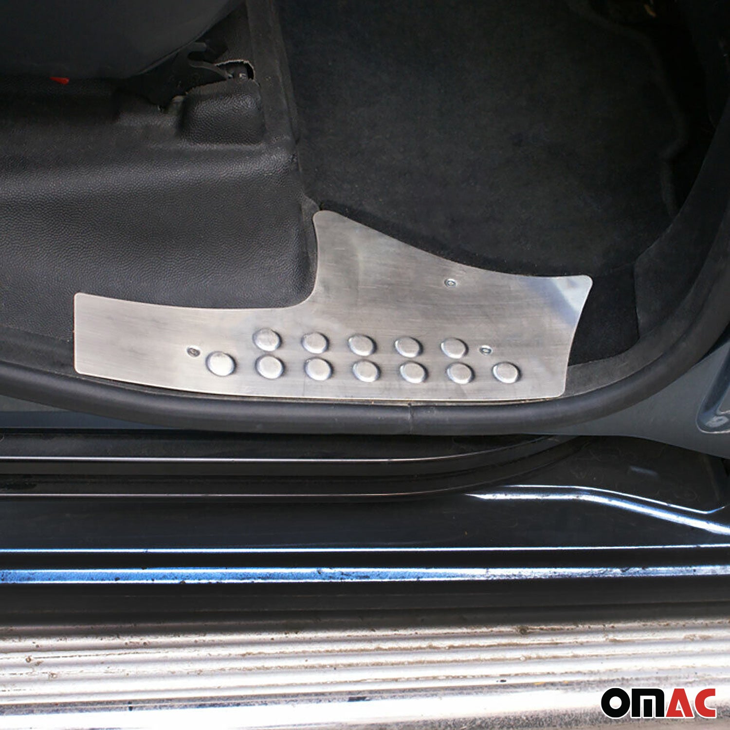 Seuils de porte pour Citroen Berlingo II 2008-2020 en acier inox Chromé brossé