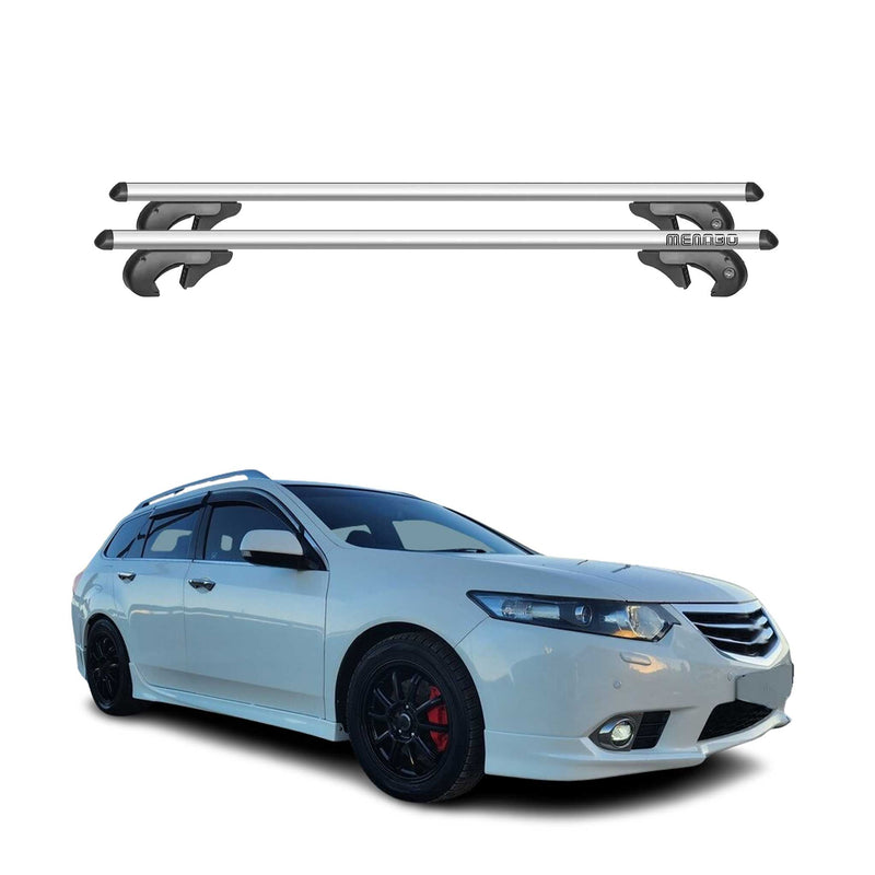 Barres de toit pour Honda Accord Tourer 2008-2025 90kg Aluminium Gris 2x