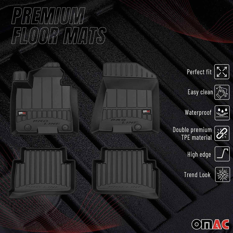 OMAC Tapis de sol pour Hyundai Tucson 2015-2020 Noir caoutchouc Premium