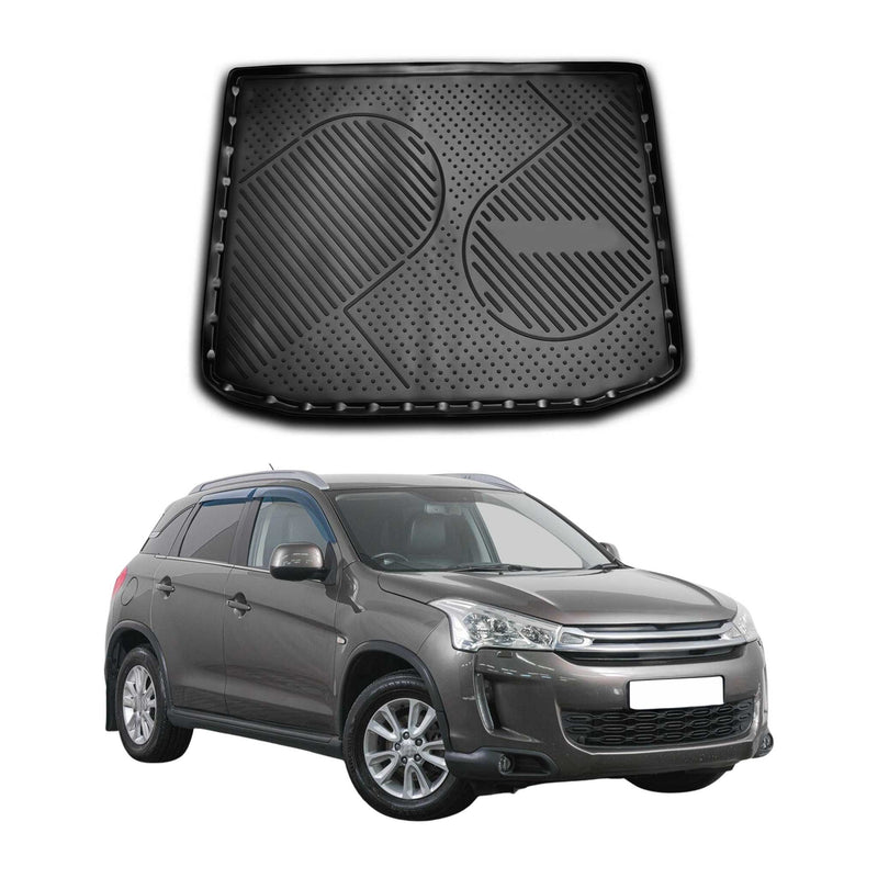 Tapis de Coffre pour Citroen C4 Aircross 2012-2017 Noir TPE