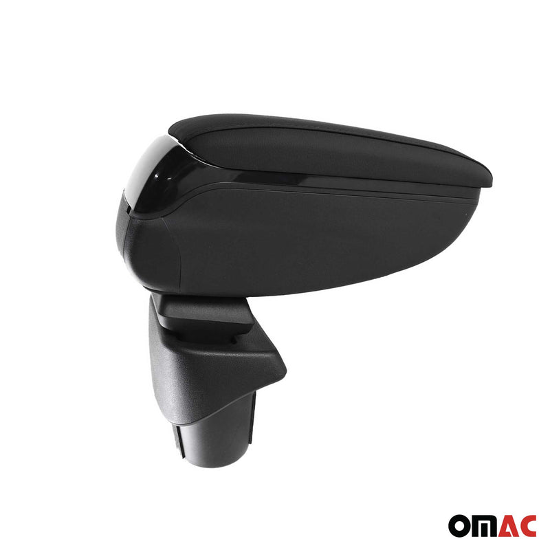 Accoudoir pour VW Caddy 2003-2020 Touran 2003-2015 Vinyl Abs Noir Coulissant