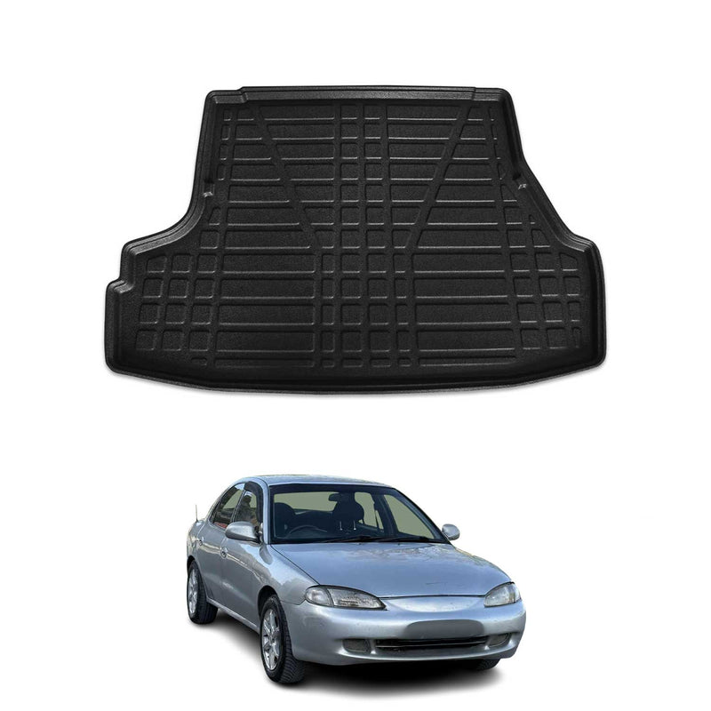 Tapis de Coffre pour Hyundai Elantra 2004-2007 en TPE Noir