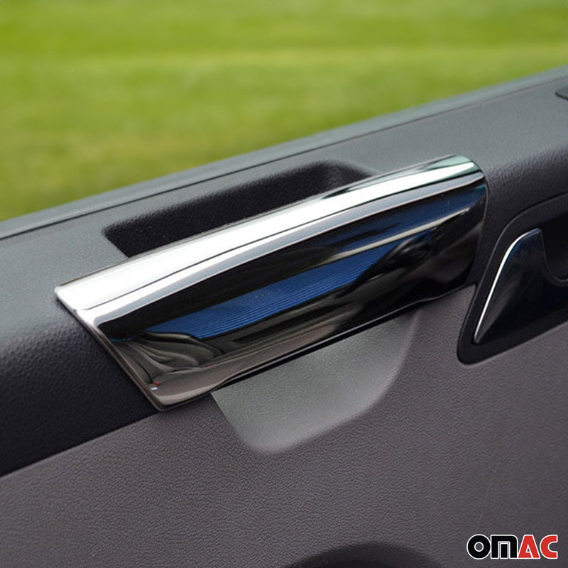 Couverture de poignée de porte intérieures pour VW T5 2003-2015 Inox Chromé