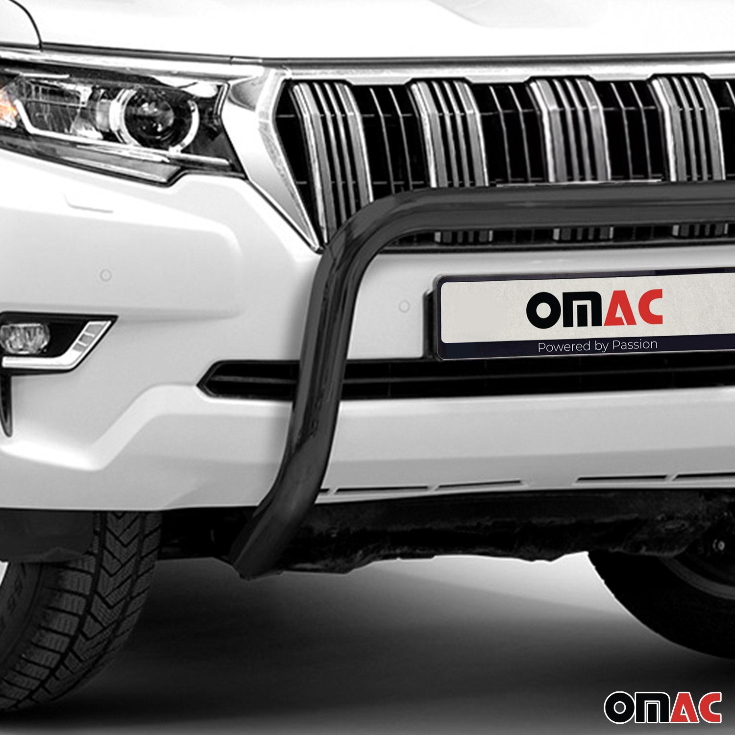 Pare-Buffle Avant Pour Toyota Land Cruiser 150 2019-2023 Acier Noir