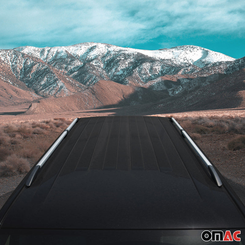 Barres de toit longitudinales pour Opel Combo E 2019-2025 L2 Aluminium Gris