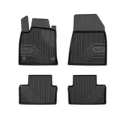 Tapis de Sol de Voiture pour Renault Clio V 2019-2025 TPE Imperméable Noir 4Pcs