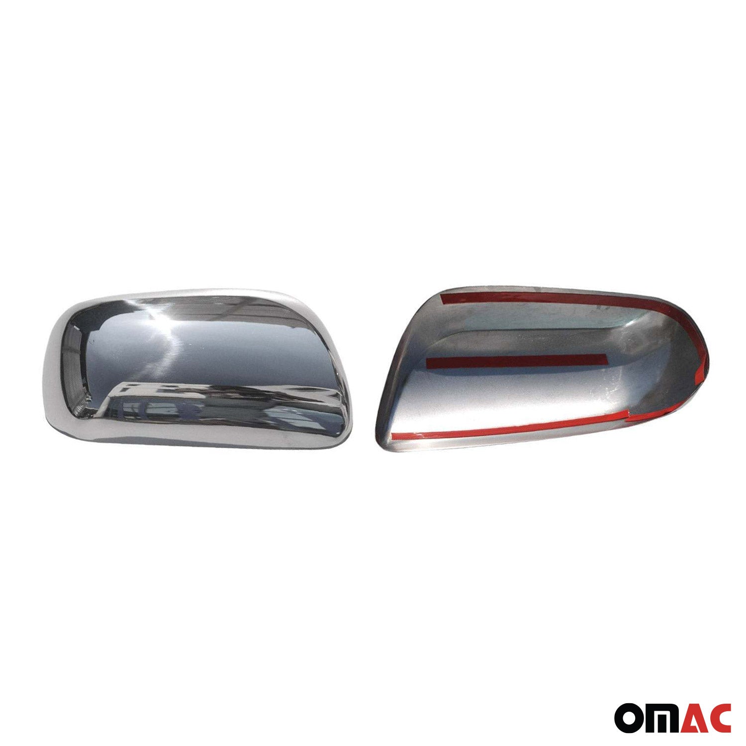 Coques de Rétroviseurs pour Toyota Corolla 2002-2007 en Acier Chromé Argent