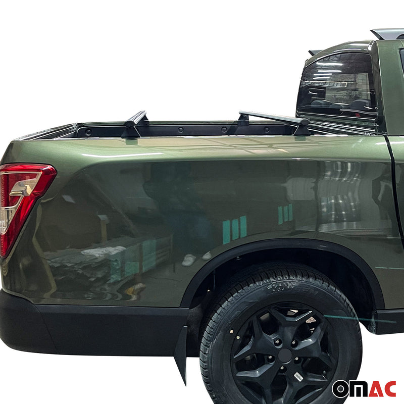 Barres de toit transversales pour VW Amarok 2010-2025 Aluminium Noir