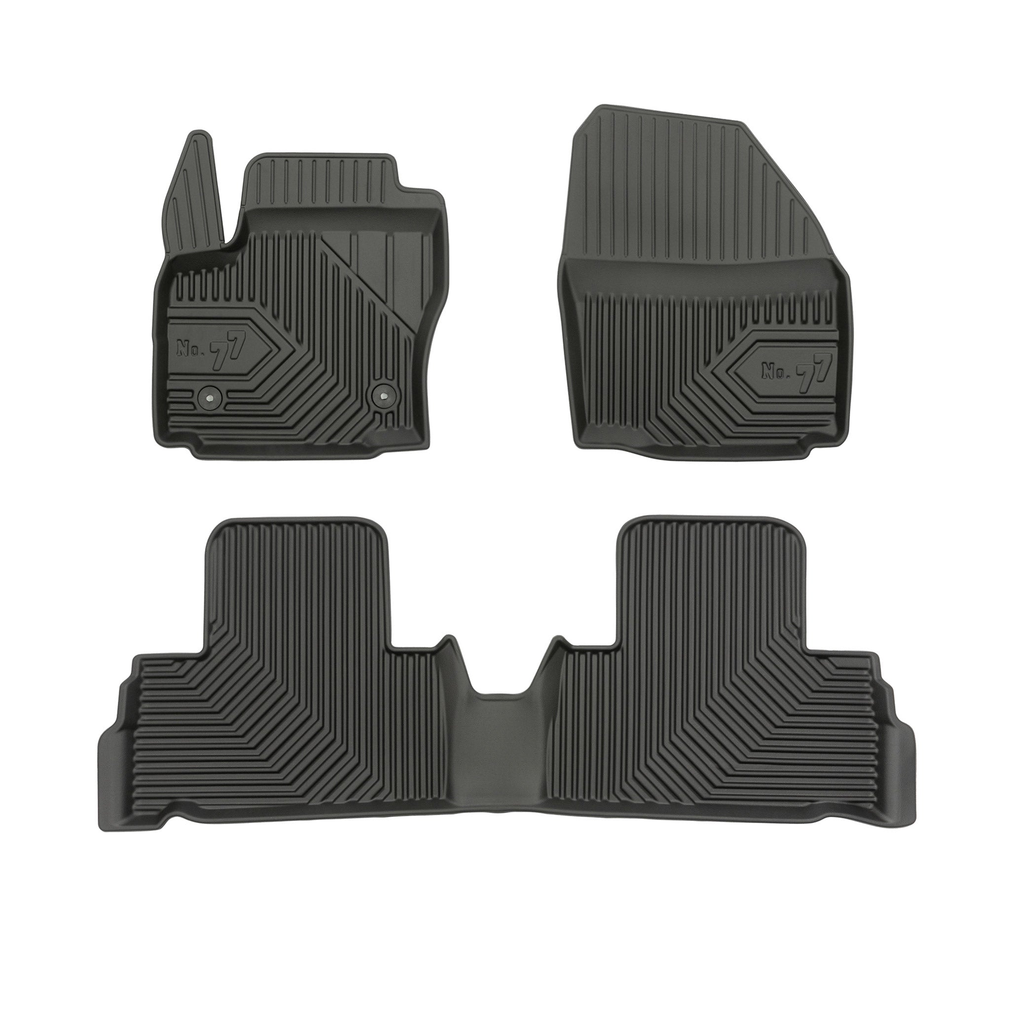 Tapis de Sol de Voiture pour Ford Galaxy II 2009-2015 TPE Imperméable Noir 4Pcs