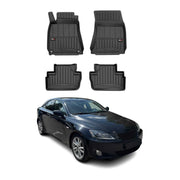 OMAC Tapis de sol en caoutchouc pour Lexus IS 2006-2013 Noir Premium