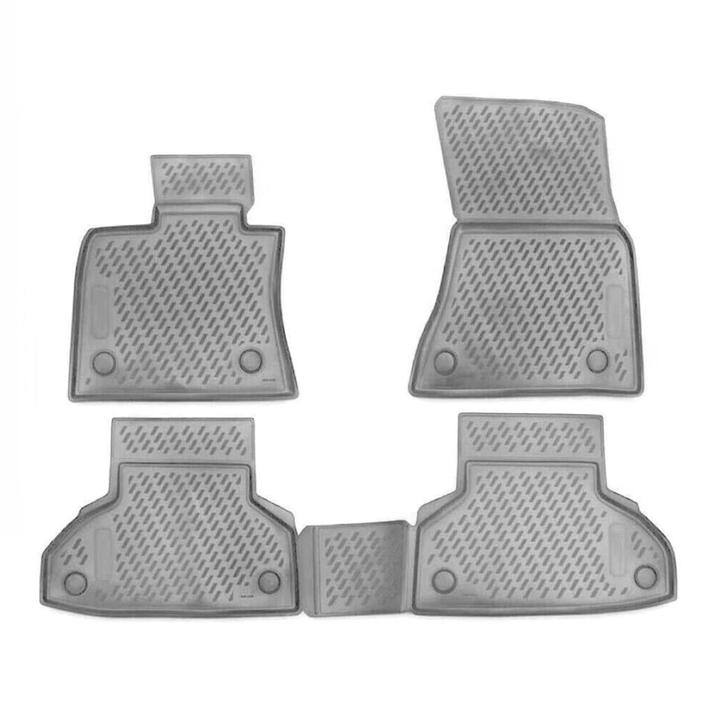 OMAC 3D Tapis de sol pour BMW X6 F16 F86 2014-2019 caoutchouc TPE Gris 4Pcs