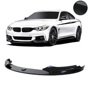 JOM Lèvre de Pare-choc Avant pour BMW Série 4 F32/F33/F36 2013-2021 Carbon Optik Sport Look 2 pièces