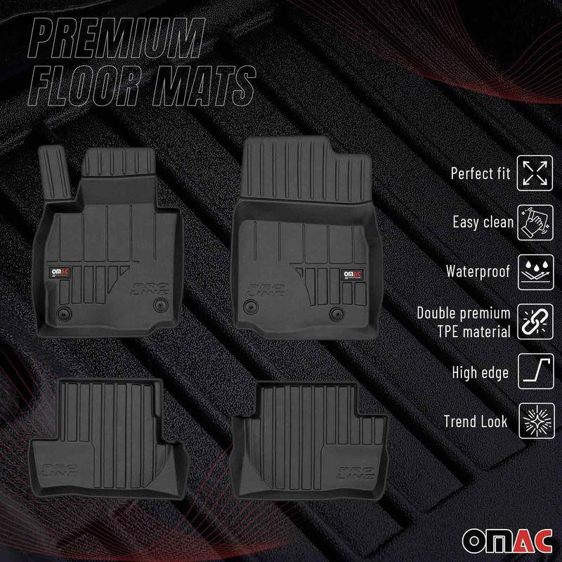 OMAC Tapis de sol en caoutchouc pour Mazda MX-30 2020-2025 Noir Premium
