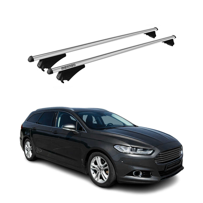 Tiger Barres de toit transversales pour Ford Mondeo V Kombi 2014-2025 Gris