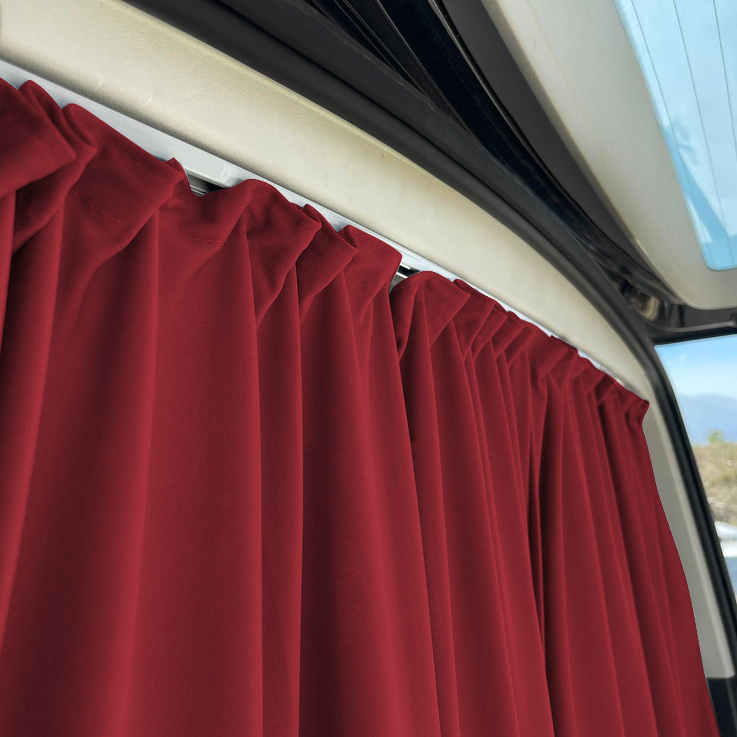 Rideaux De Porte Hayon Pour Citroen SpaceTourer Protection Solaire Rouge