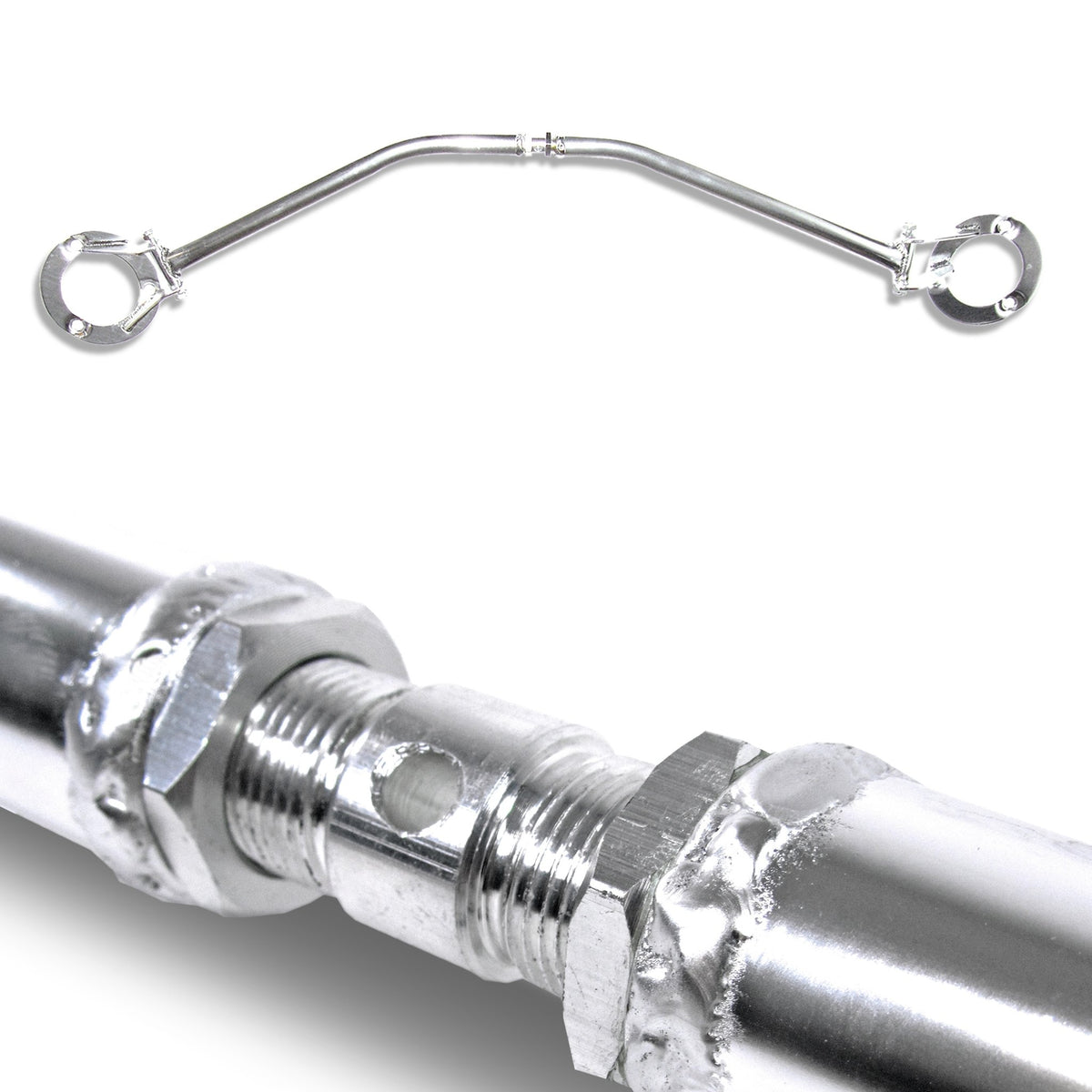 JOM Barre de Renfort Aluminium pour BMW E46 4 Zylinder Aluminium Poli