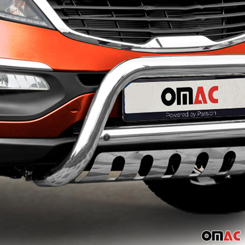 Pare-Buffle Avant Pour Kia Sportage 2010-2015 en Acier Inoxy Argent