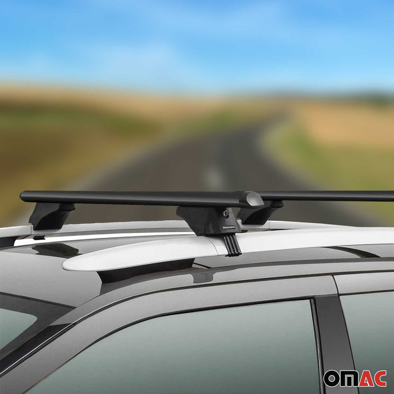 Tiger Barres de toit transversales pour Chevrolet Trax 2013-2017 Noir