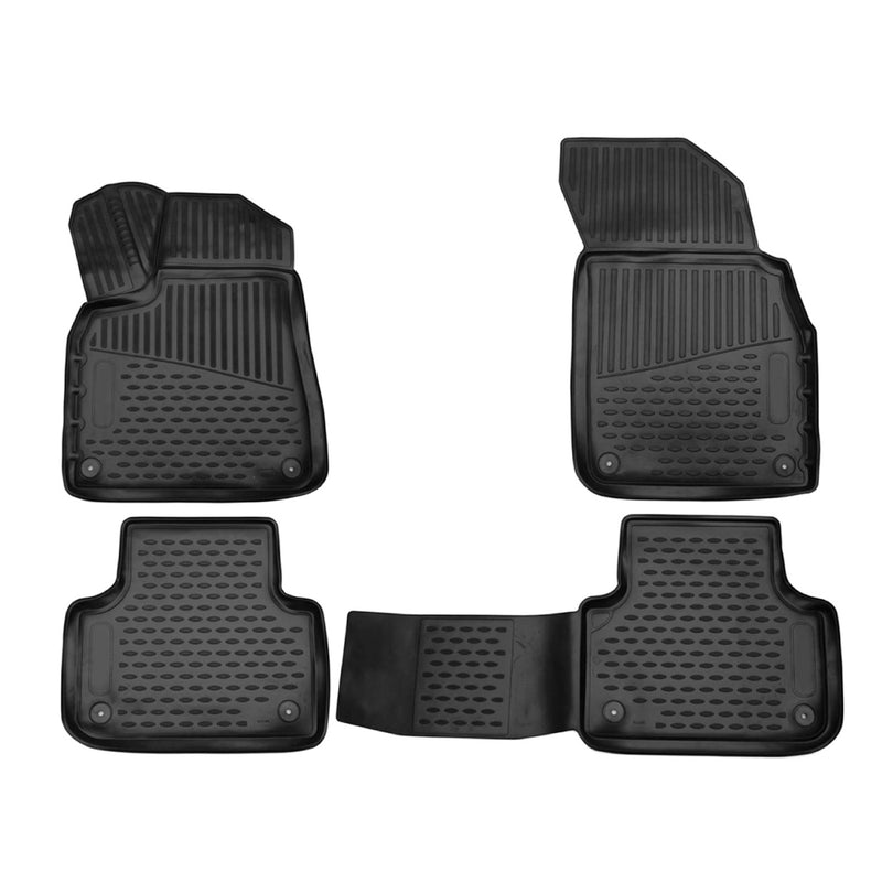 OMAC 3D Tapis de sol pour Audi Q8 4MN 2018-2024 caoutchouc TPE Noir 4Pcs