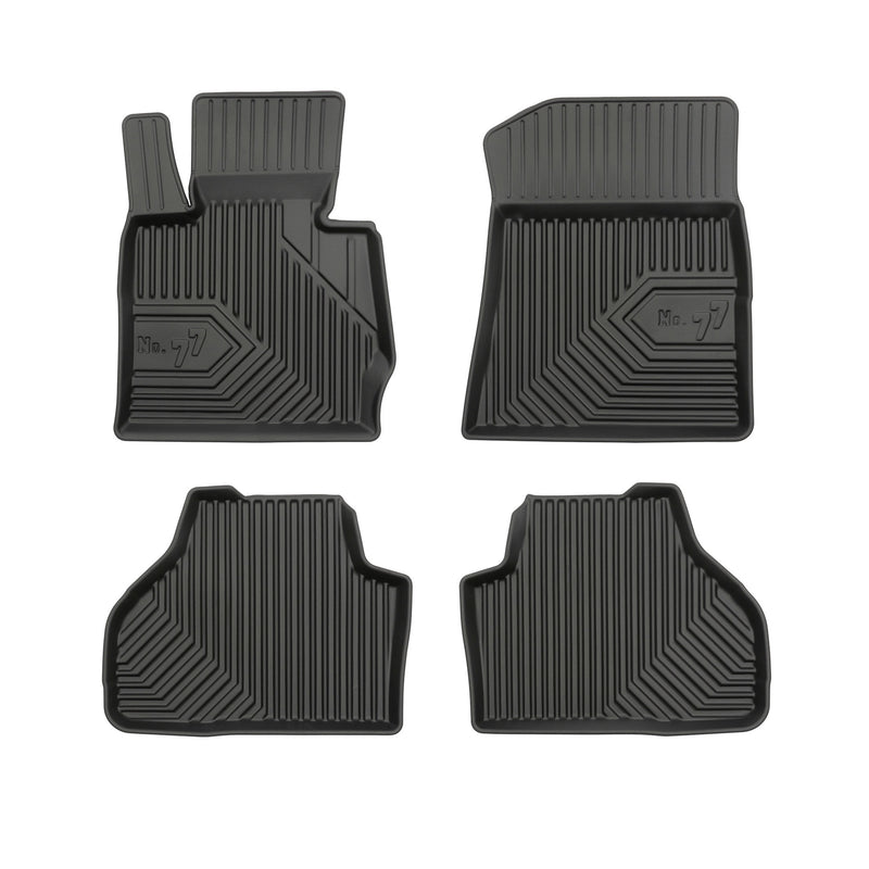 Tapis de Sol de Voiture pour BMW X3 F25 2010-2017 TPE Antidérapant Noir 4Pcs