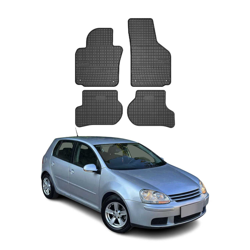 Tapis de Sol pour VW Golf 2003-2008 Caoutchouc Noir