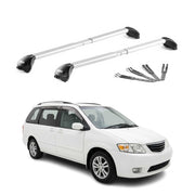 Barres de toit pour Mazda MPV LV 1995-1999 Aluminium Gris Argenté 2 pièces ABE