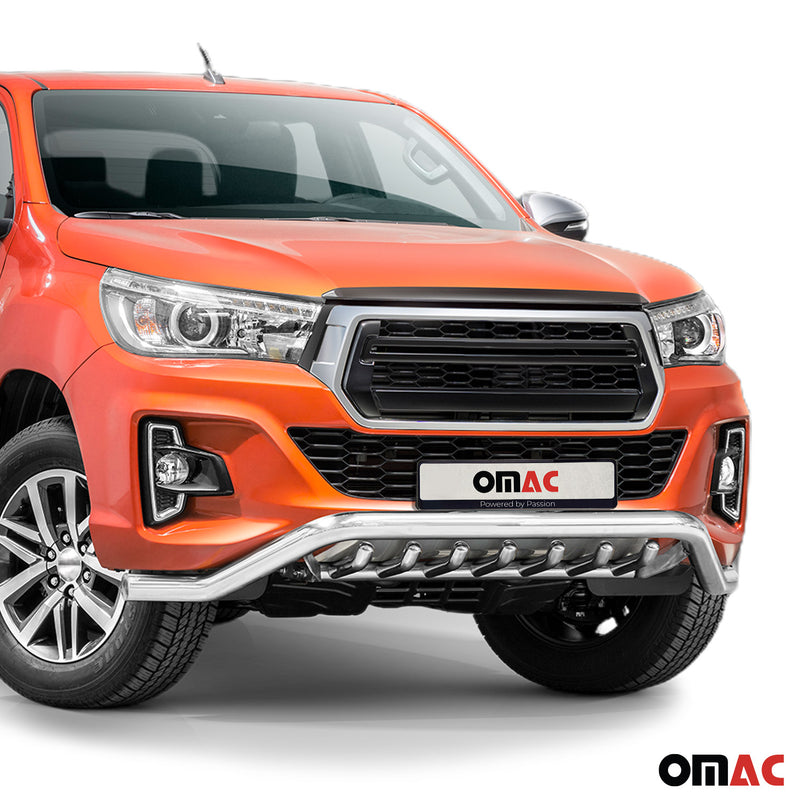 Pare-Buffle Avant Pour Toyota Hilux 2018-2020 en Acier Inoxydable