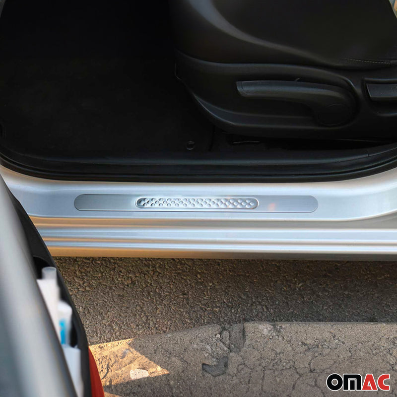 Couverture De Seuil De Porte pour Jeep Renegade 2014-2024 Inox Chromé 2x