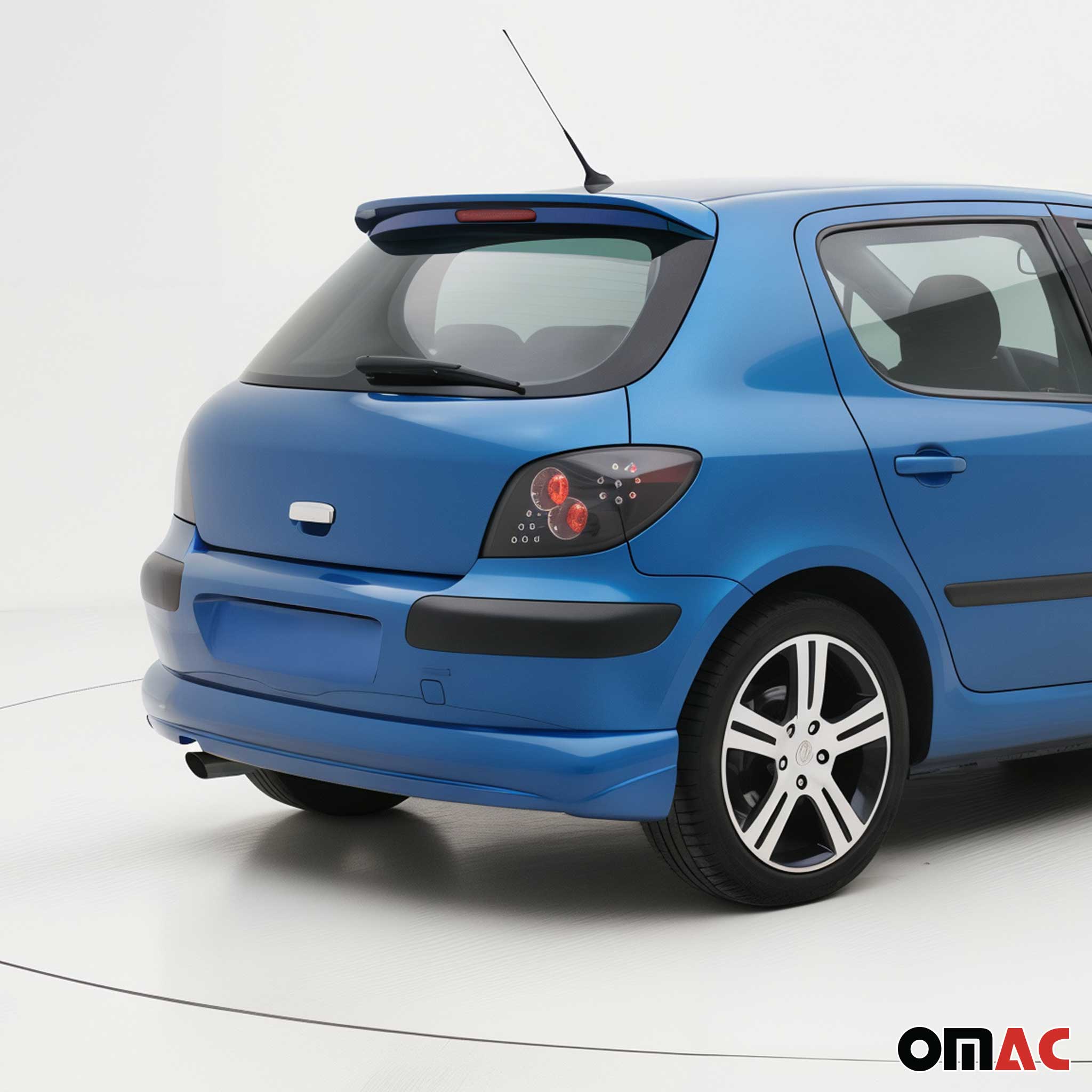 Garniture supérieure de Coffre pour Peugeot 307 2001-2009 acier inox