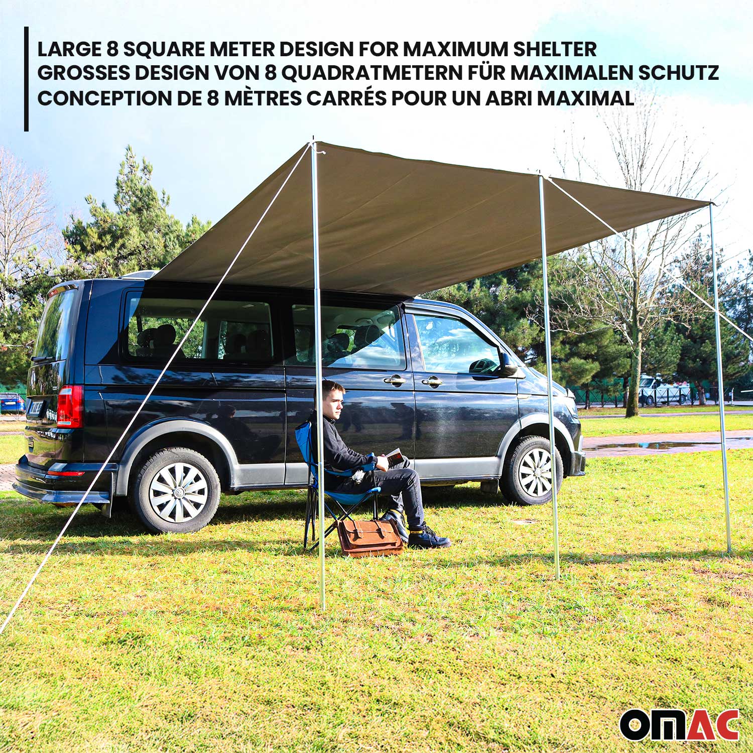 Rail d'auvent de tent pour Ford Tourneo Transit Custom 2023-2026 L2 Long