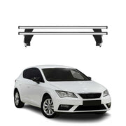 Menabo Barres de toit Transversales pour Seat Leon III 2012-2020 Gris ABE 2x