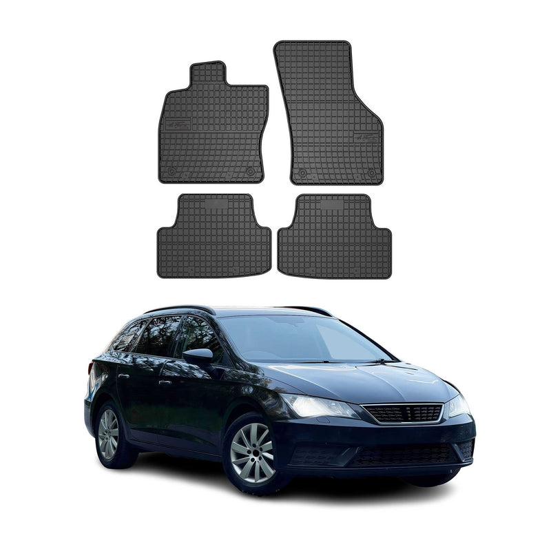 Tapis de Sol pour Seat Leon III 2012-2025 OMAC Noir Caoutchouc