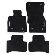Tapis de Sol de Voiture pour Alfa Romeo Stelvio 2016-2026 Velours Noir 4Pcs