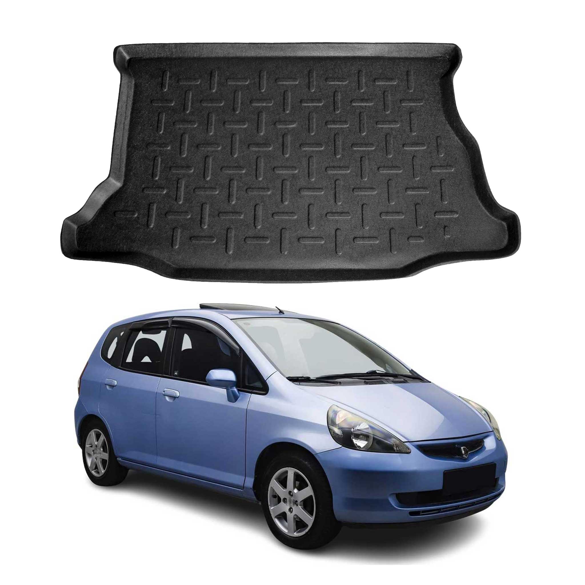 Tapis de Coffre pour Honda Jazz GD 2001-2008 en TPE Noir