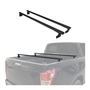 Barres de toit transversales pour Fiat Fullback 2015-2021 Aluminium Noir