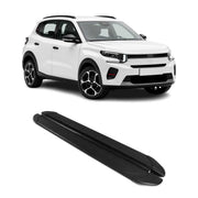 Marchepieds Latéraux pédale pour Citroen e-C3 2024-2026 2Pcs Aluminium Noir