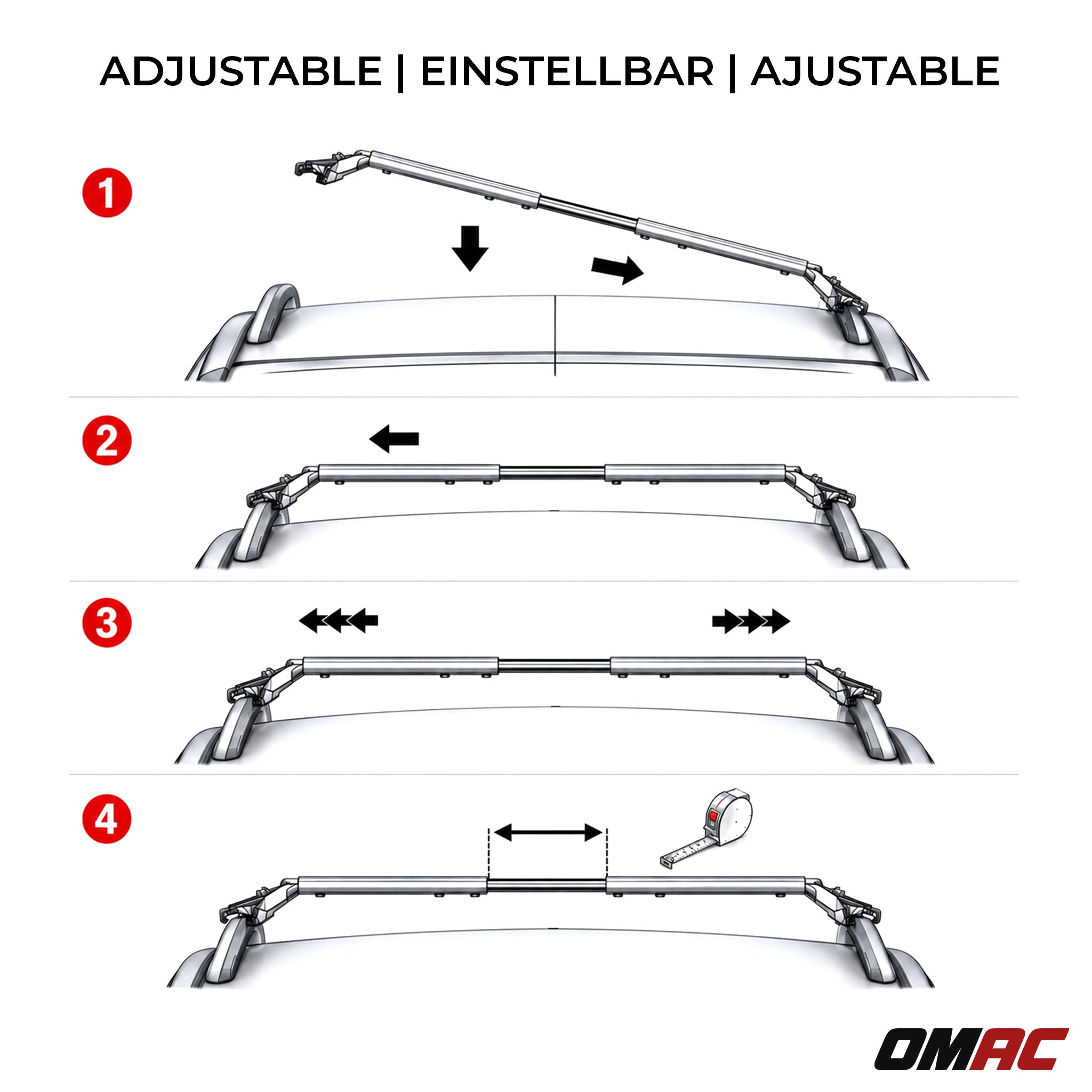 Barres de toit transversales pour Kia Ceed III Break 2019-2026 Alu Gris ABE