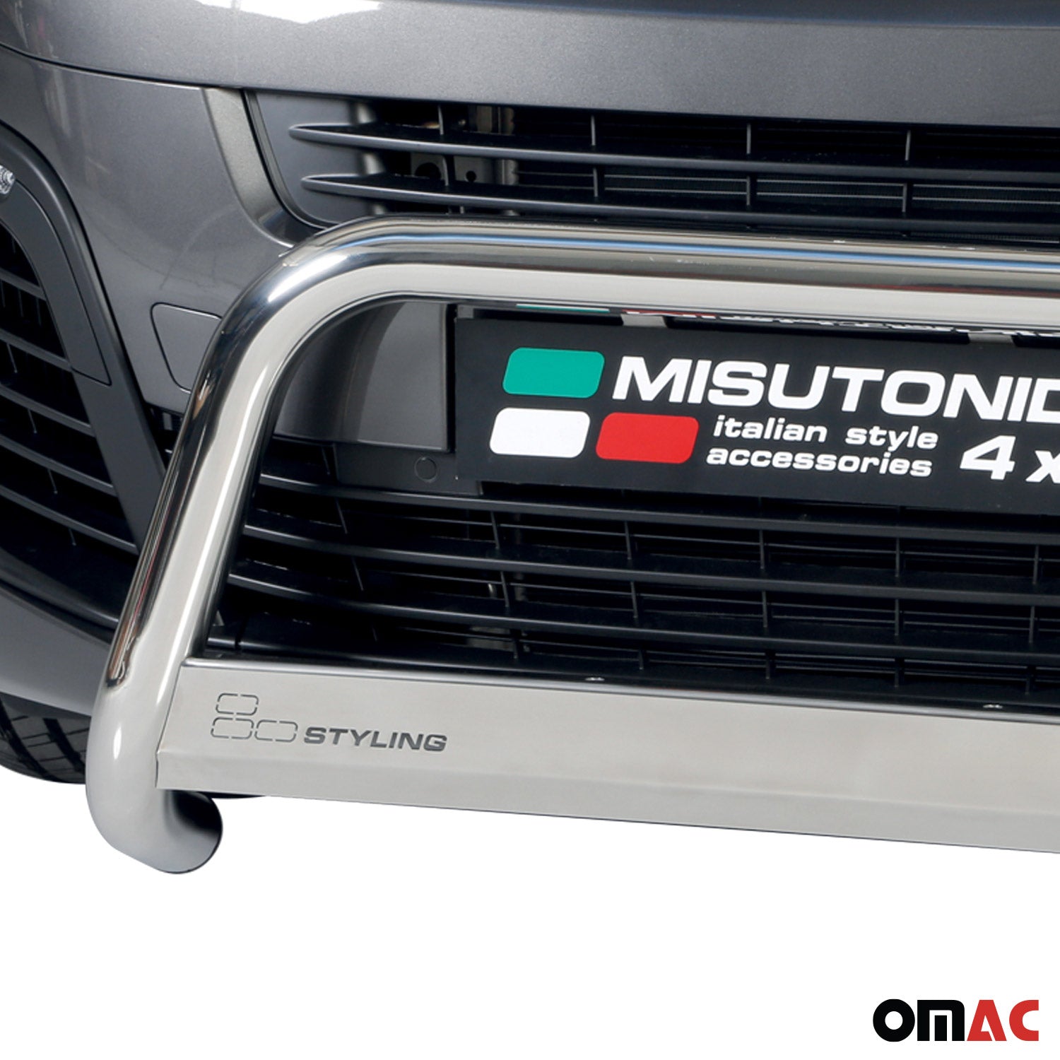 Pare-buffle Avant pour Opel Zafira Life 2019-2026 63mm en Acier Inoxy Argent