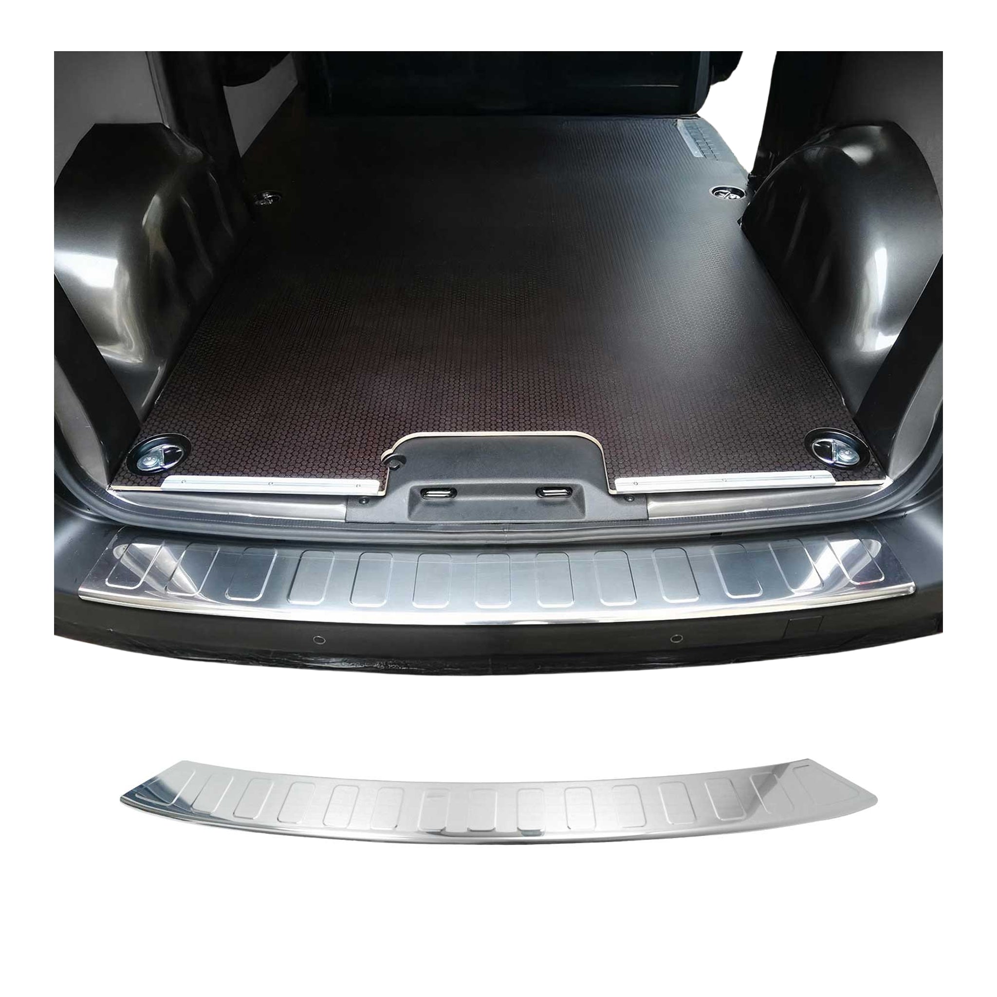 Protection de Pare-Chocs Arrière pour Opel Vivaro C 2019-2026 L1 L2 Inox polie