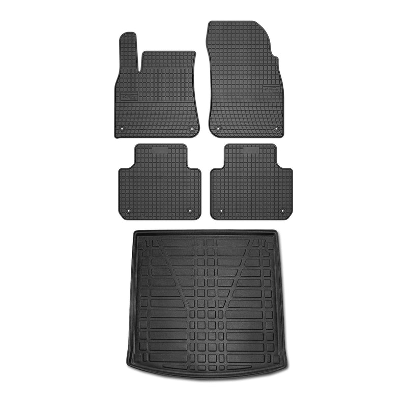 Kit Tapis de sol et coffre pour Porsche Cayenne PO536 2017-2024 TPE Noir