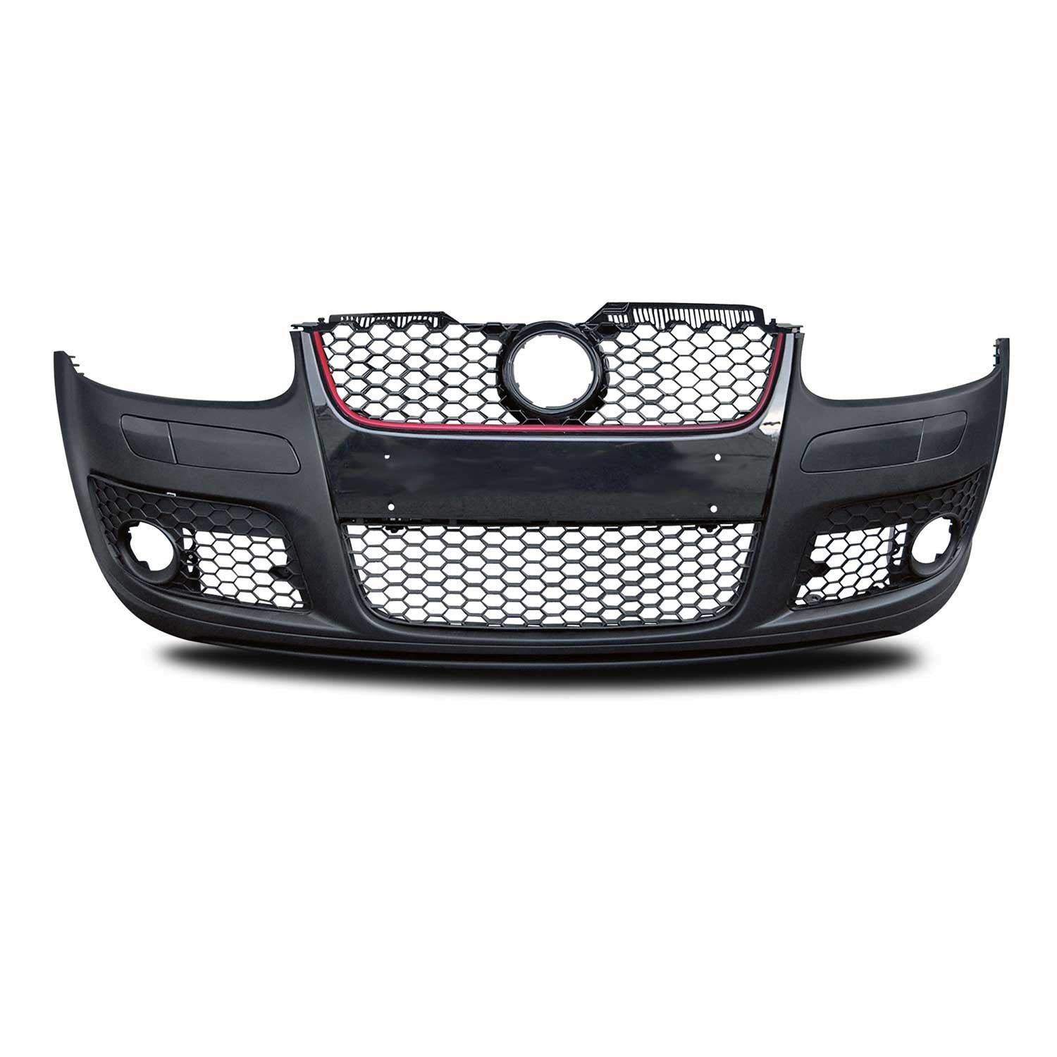 Pare-choc avant look GTI avec grille de nid d'abeille pour VW Golf 5 2003-2008