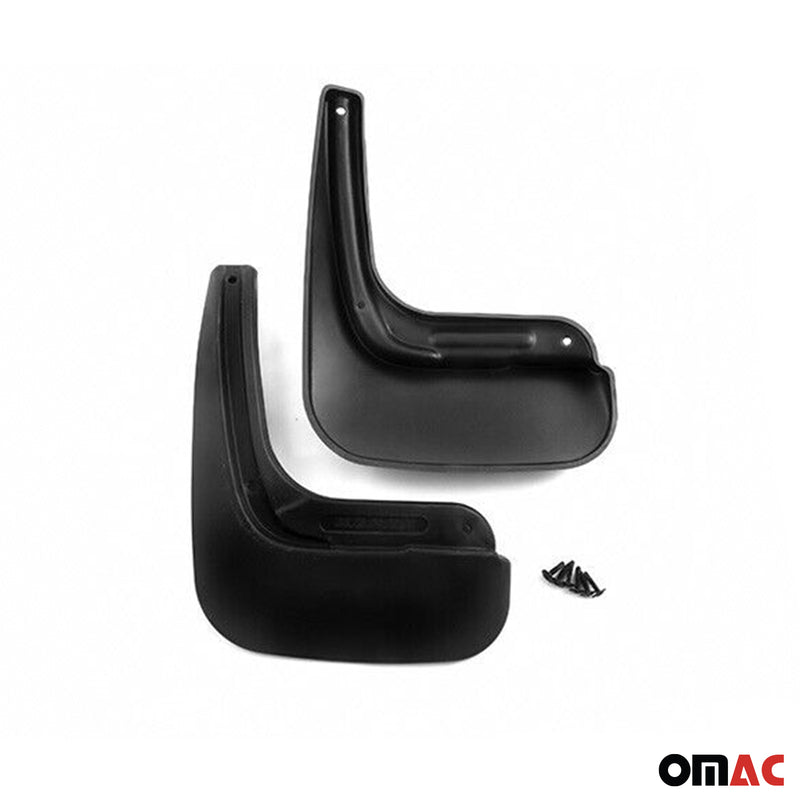 Bavettes Garde Boue pour Peugeot 208 2012-2019 Avant et Arrière Noir 4Pcs