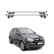Barres de toit transversales pour Opel Antara 2006-2018 90kg Alu Gris 2x