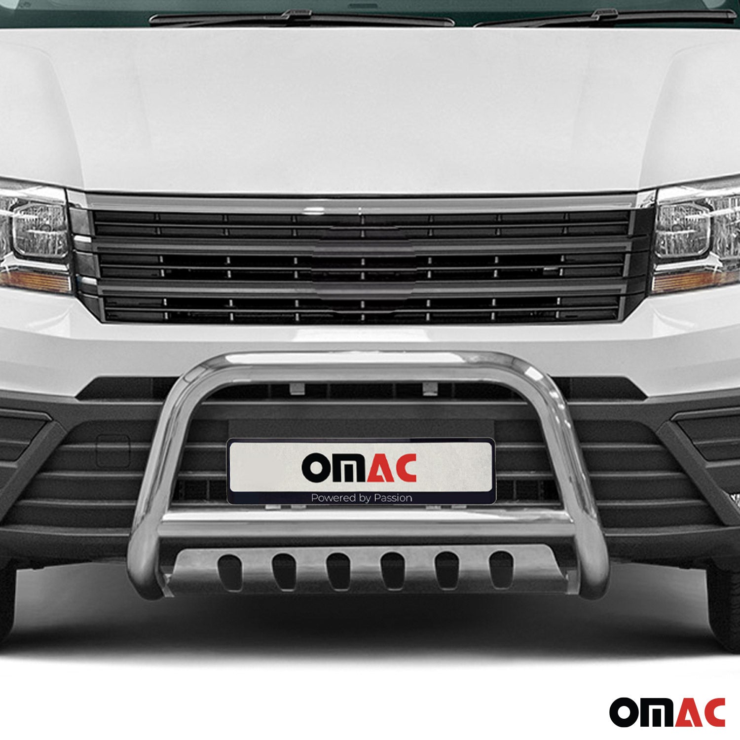 Pare-Buffle Avant Pour VW Crafter 2017-2026 en Acier Argent