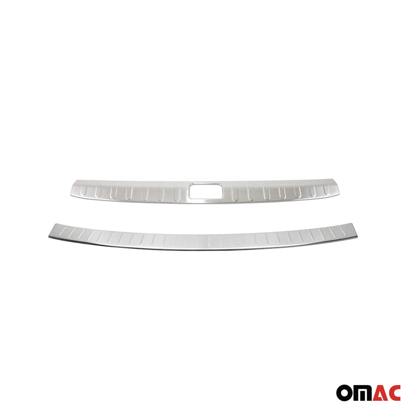 Kit Protection de Pare-Chocs arrière pour Skoda Yeti 2010-2013 Brossé inox 2Pcs