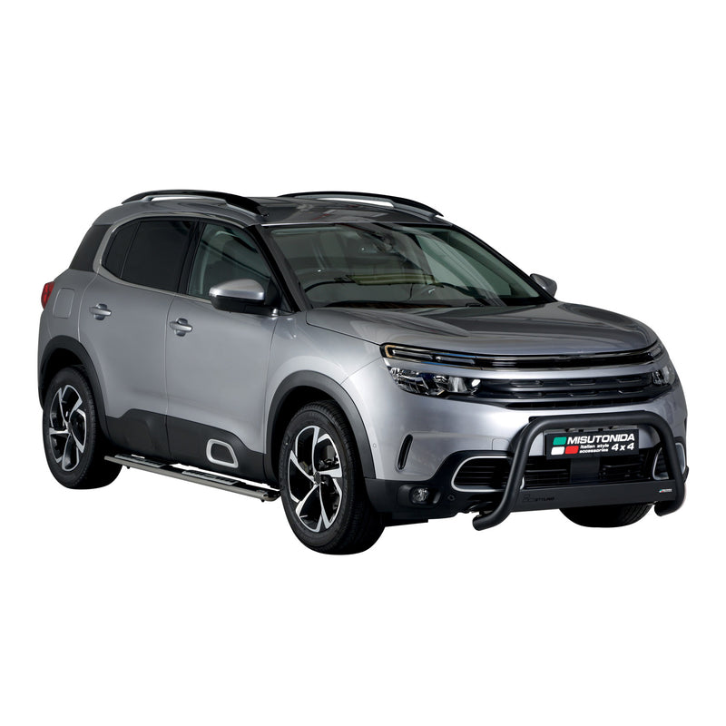 Pare-buffle Avant pour Citroen C5 Aircross 2018-2022 63 mm en Acier Noir