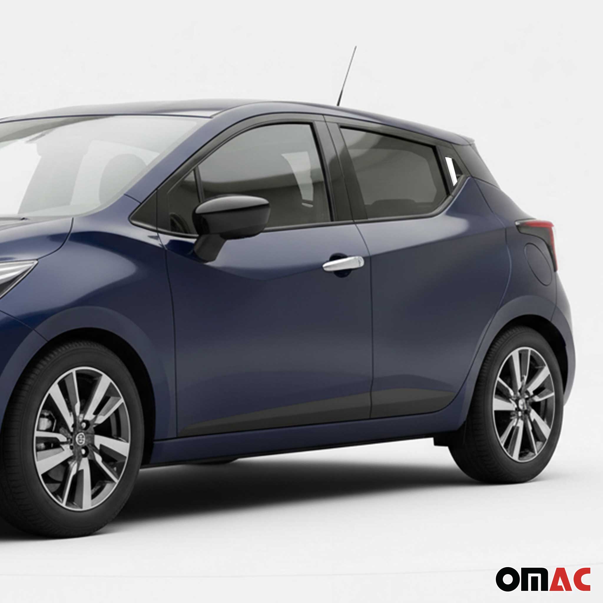Couverture de poignée de porte pour Nissan Micra 2017-2020 en Acier Inox 6Pcs